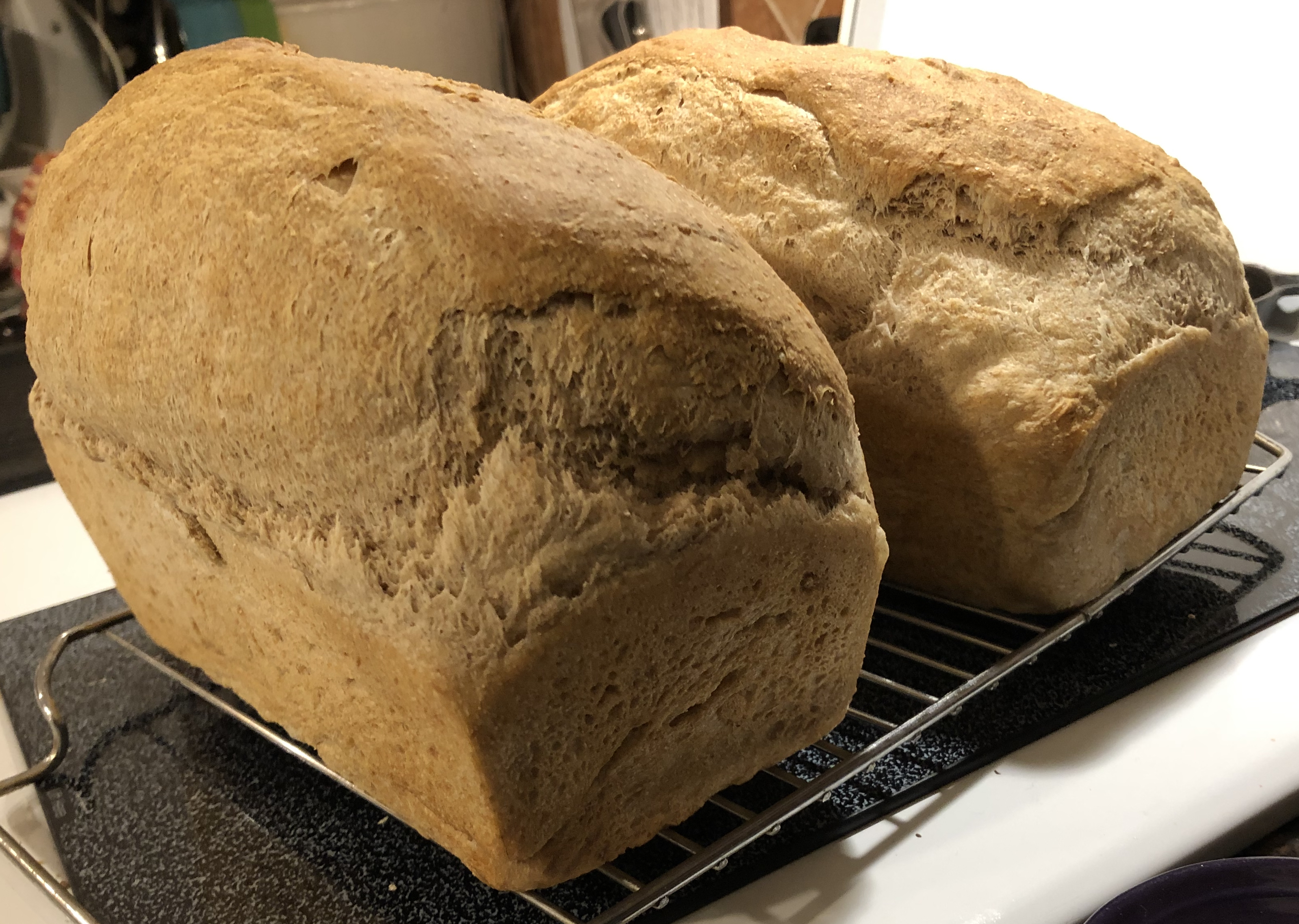 Underproofed loaves